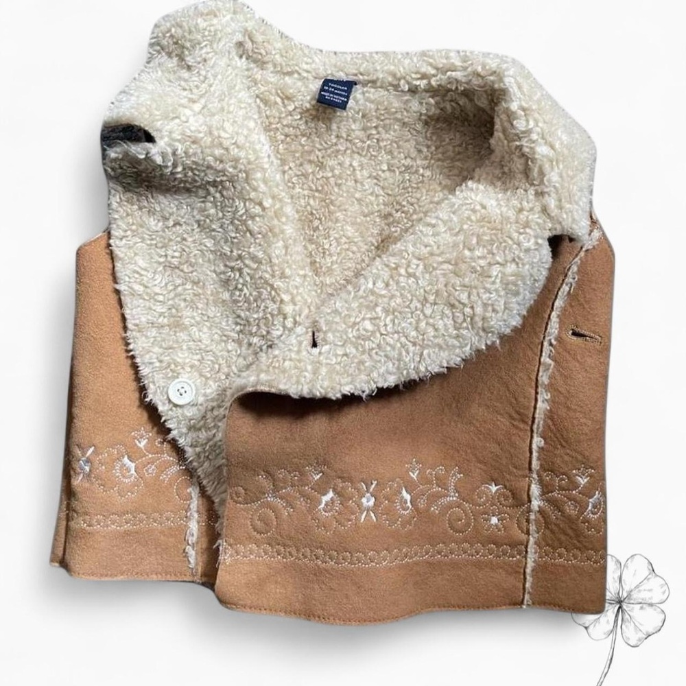 GAP Tan and Cream Kids Vest